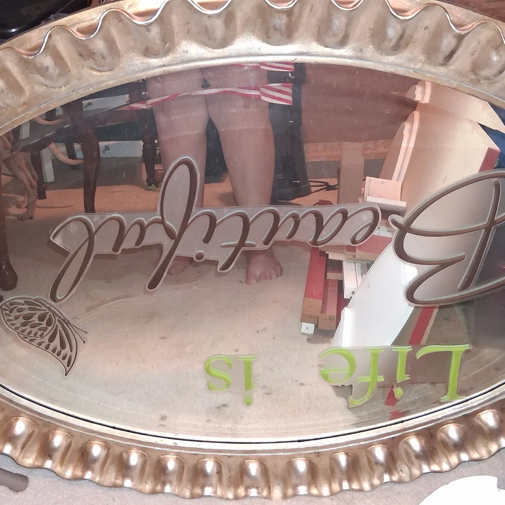 Majestic Gold Oval Wall Mirror